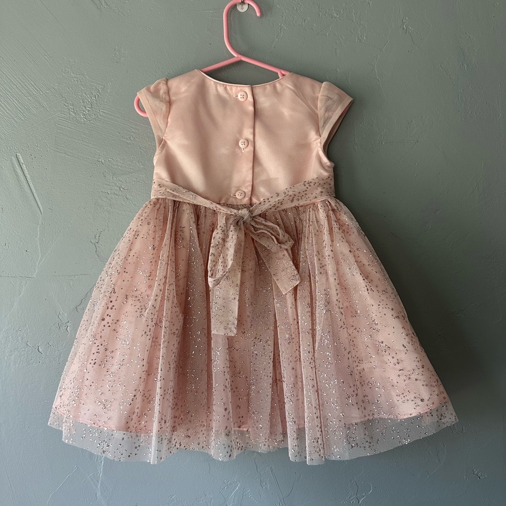 Jona Michelle sequin and glitter sparkle dress Peach color, Little girls size 2T - Picture 16 of 16